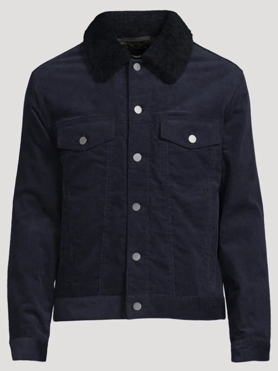 Theory Other - Theory Neil Stretch Corduroy Shearling Collar Jacket